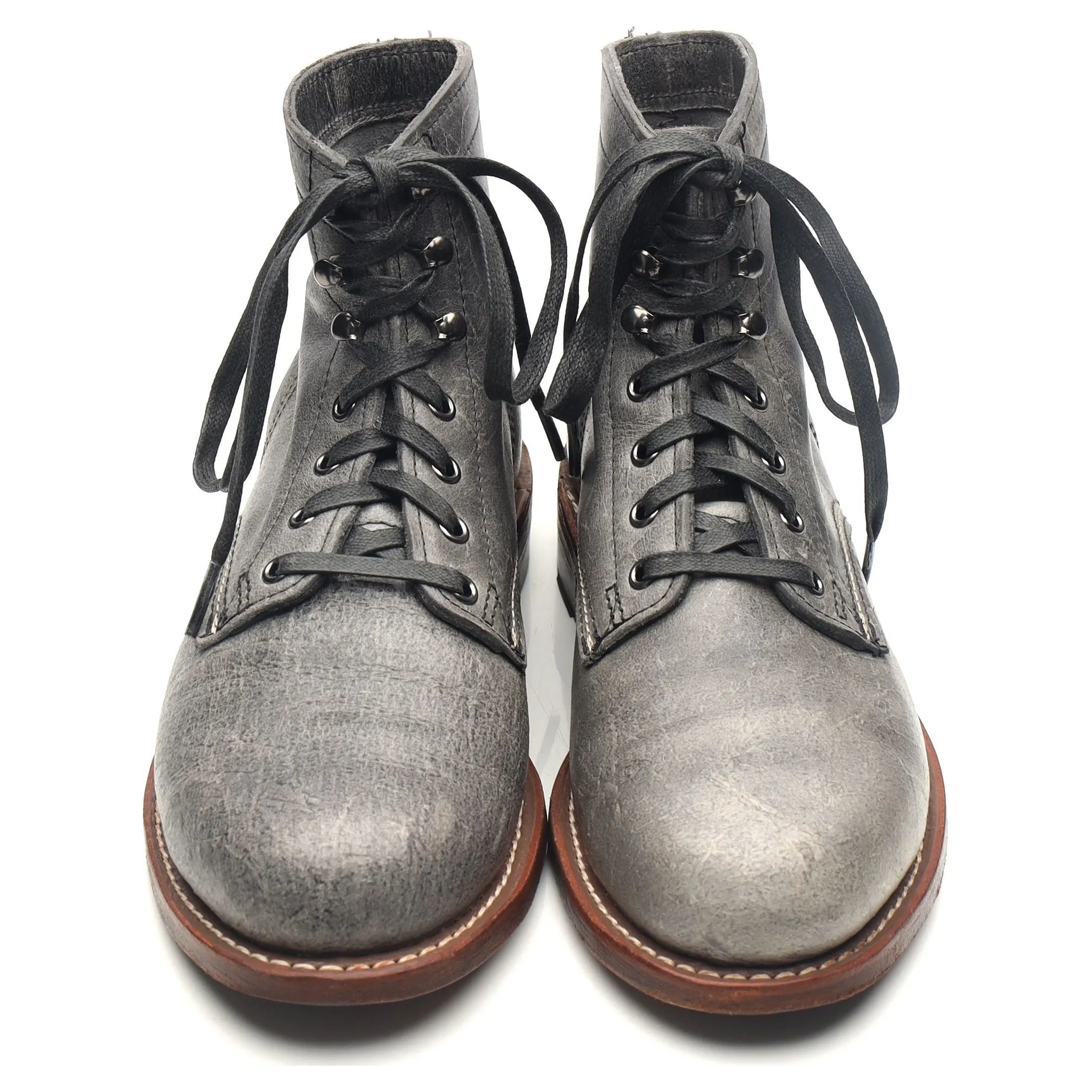 1000 Mile 'Evans' Grey Leather Boots UK 6.5 US 7.5