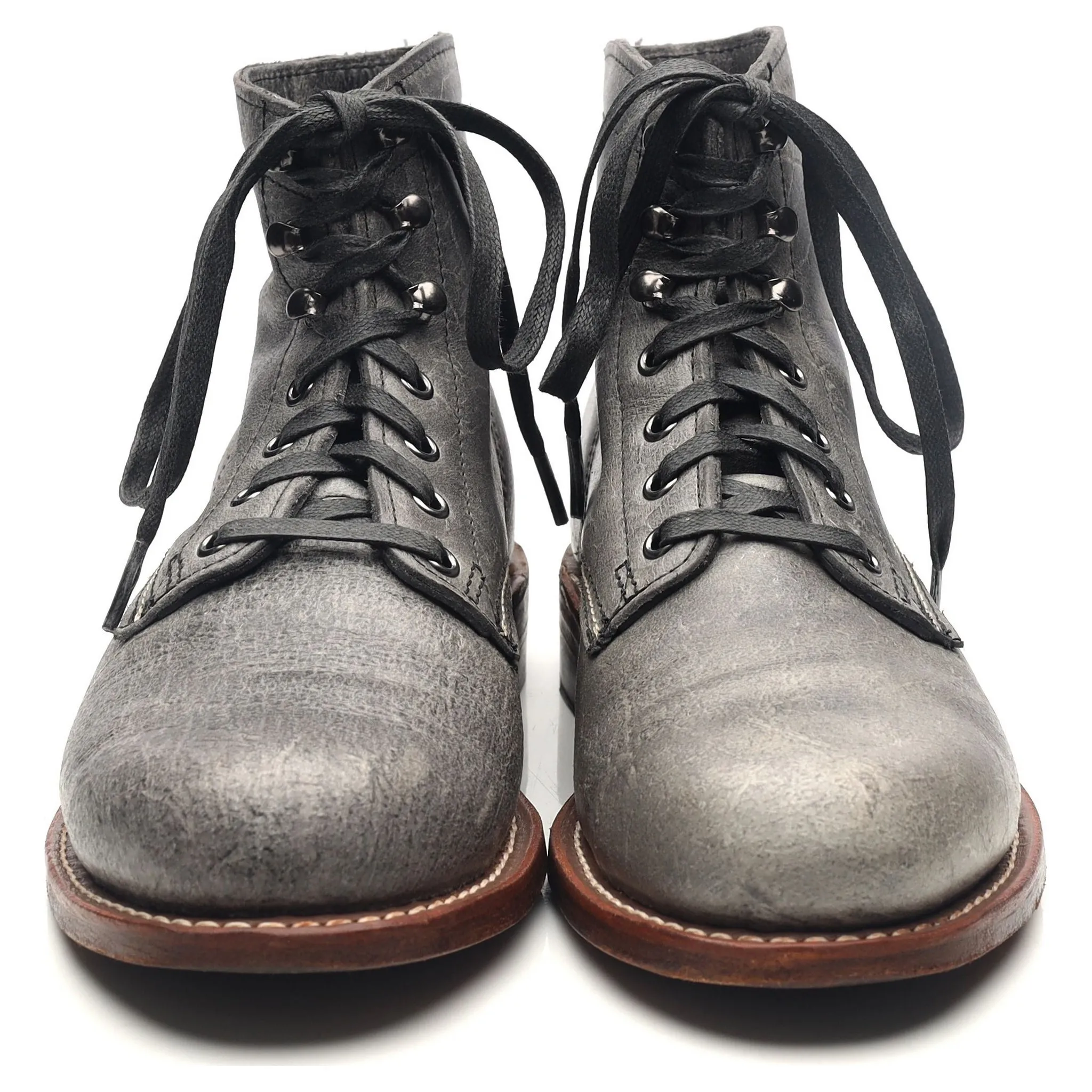1000 Mile 'Evans' Grey Leather Boots UK 6.5 US 7.5