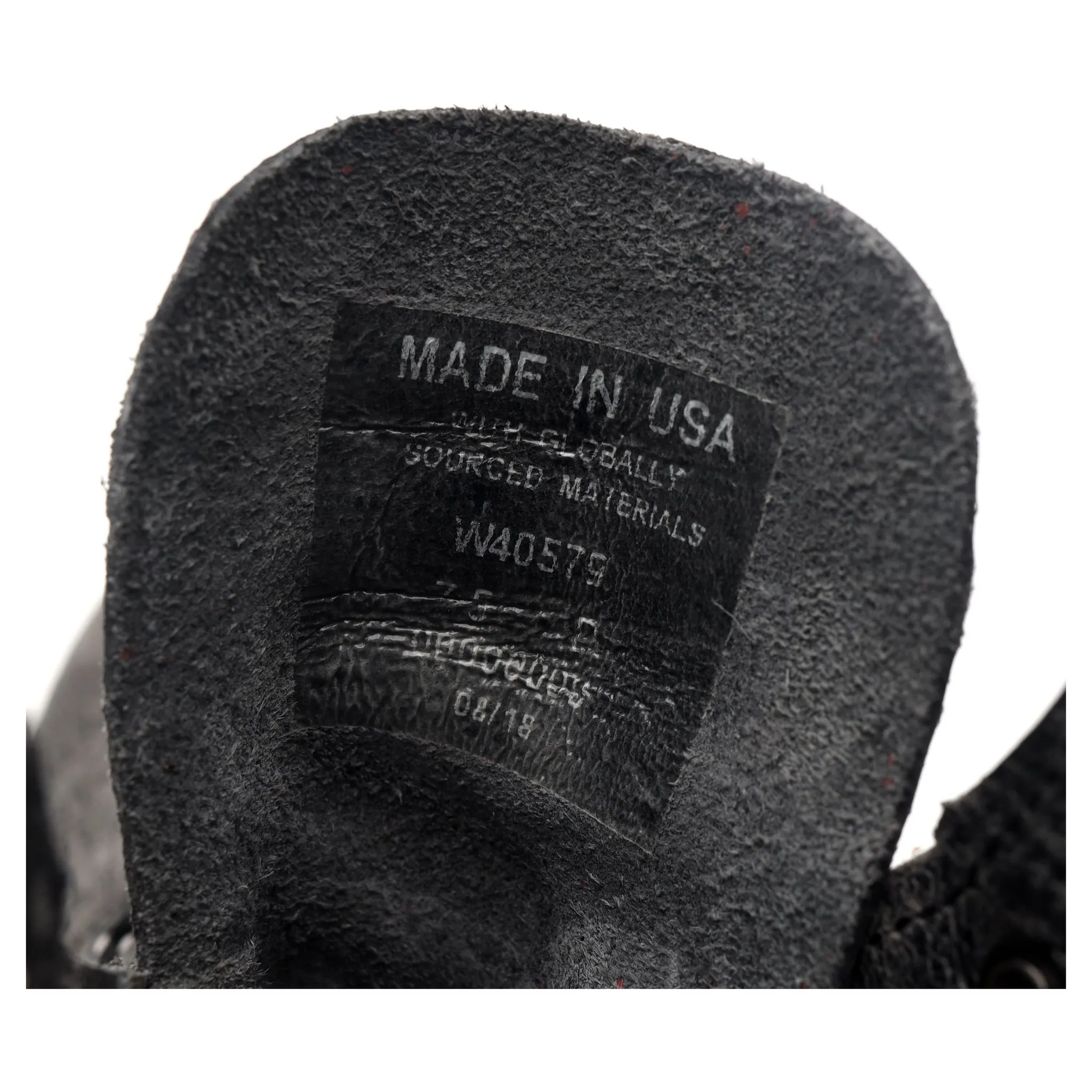 1000 Mile 'Evans' Grey Leather Boots UK 6.5 US 7.5