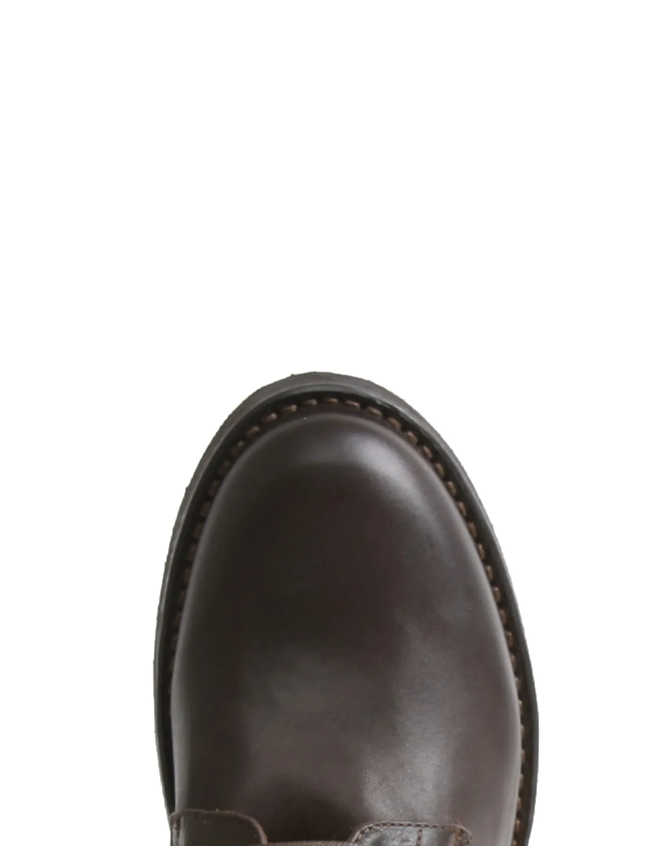 745 Brown Leather Lace-up Boots