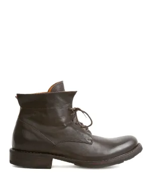 745 Brown Leather Lace-up Boots