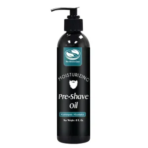 8 Fl. Oz, Lemongrass & Eucalyptus Pre Shave Oil for Men, Premium Pre Shave Oil, Excellent Shaving Oil for Men, Prepares for a Burns Free Shave, Works with Straight or Safety Razor