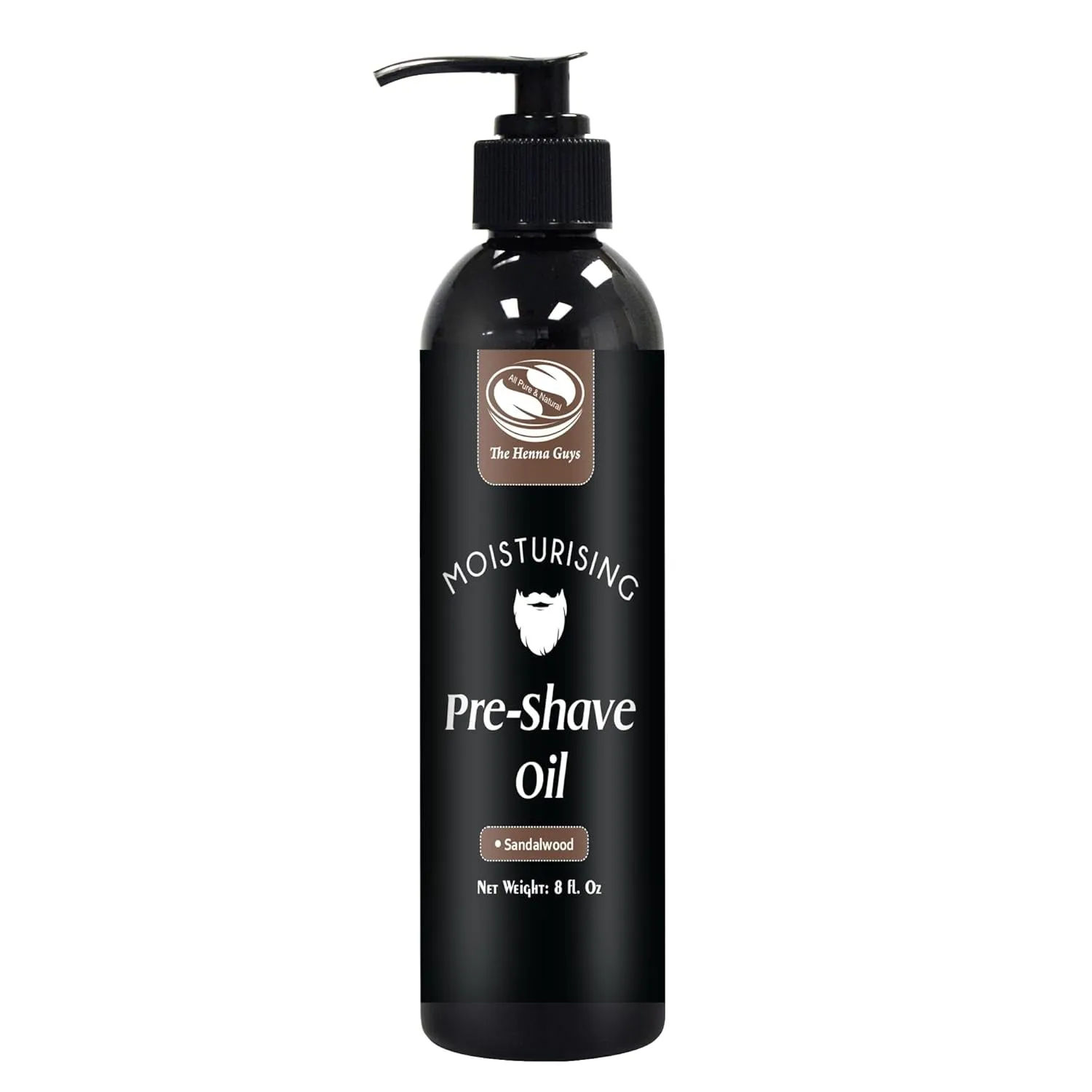 8 Fl. Oz, Lemongrass & Eucalyptus Pre Shave Oil for Men, Premium Pre Shave Oil, Excellent Shaving Oil for Men, Prepares for a Burns Free Shave, Works with Straight or Safety Razor