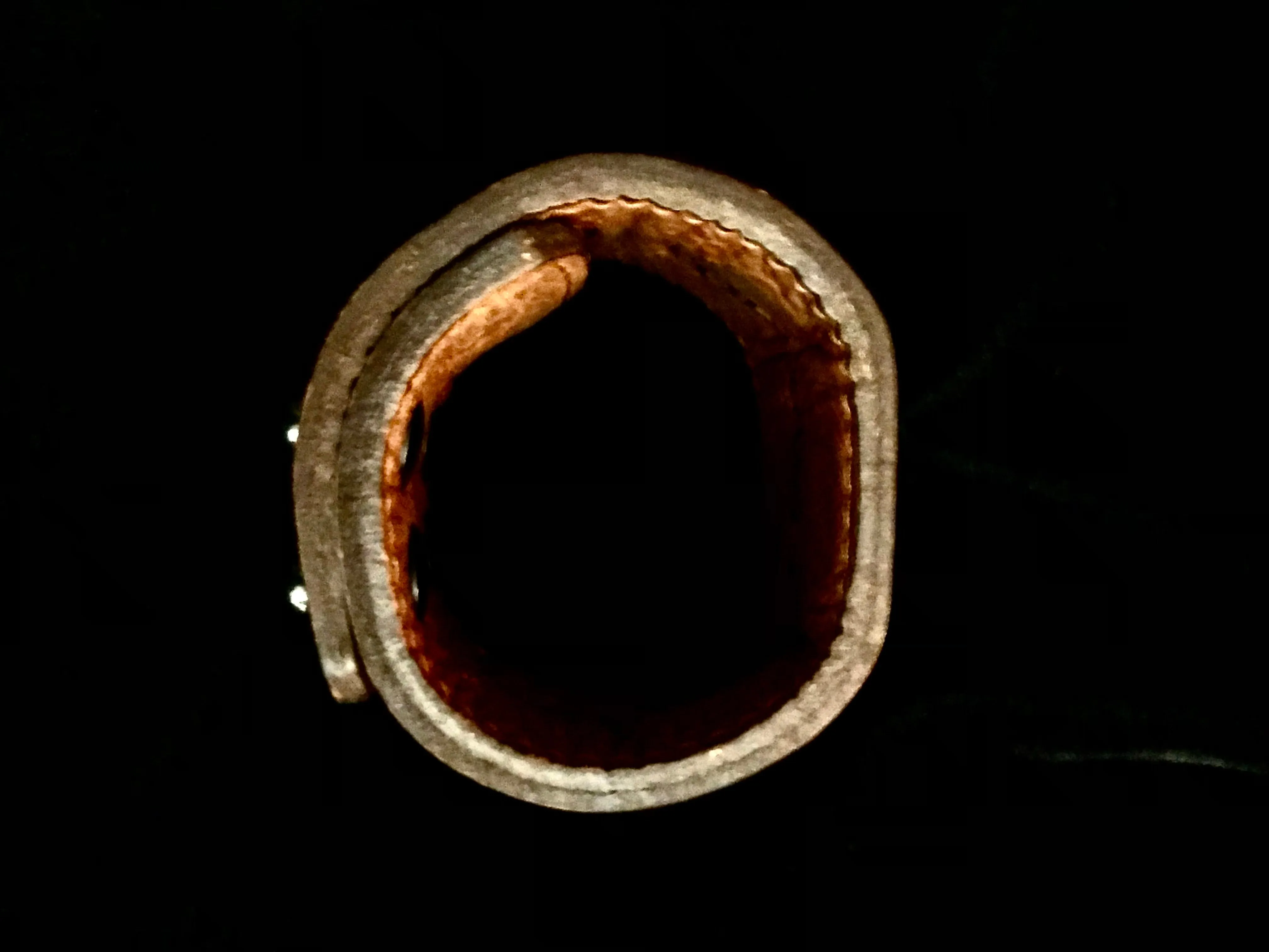 ABALONE WARRIOR CUFF – COGNAC