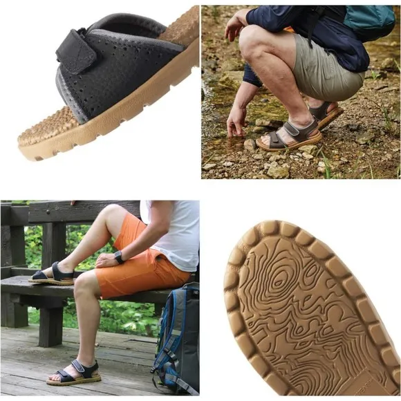 Acorn Men's Everywear Grafton Sandal | Sz 12 Lightweight with Cushioned Footbed
