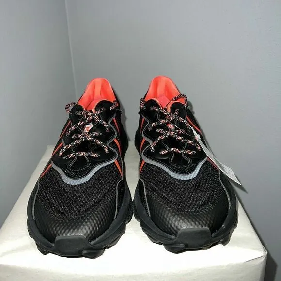 adidas FW5813 Mens Sz 4 Womens Sz 5.5 Black/Red Originals Ozweego Trail Sneakers
