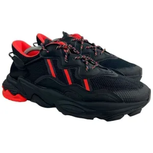 adidas FW5813 Mens Sz 4 Womens Sz 5.5 Black/Red Originals Ozweego Trail Sneakers