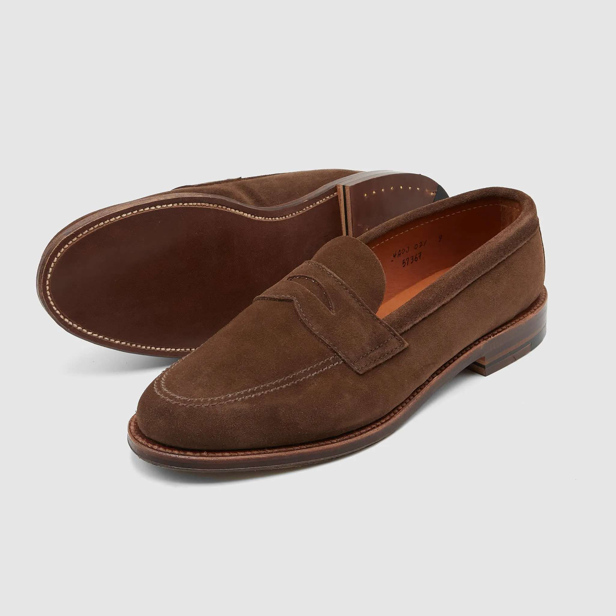 Alden Penny Loafer 5736F Dark Brown Suede