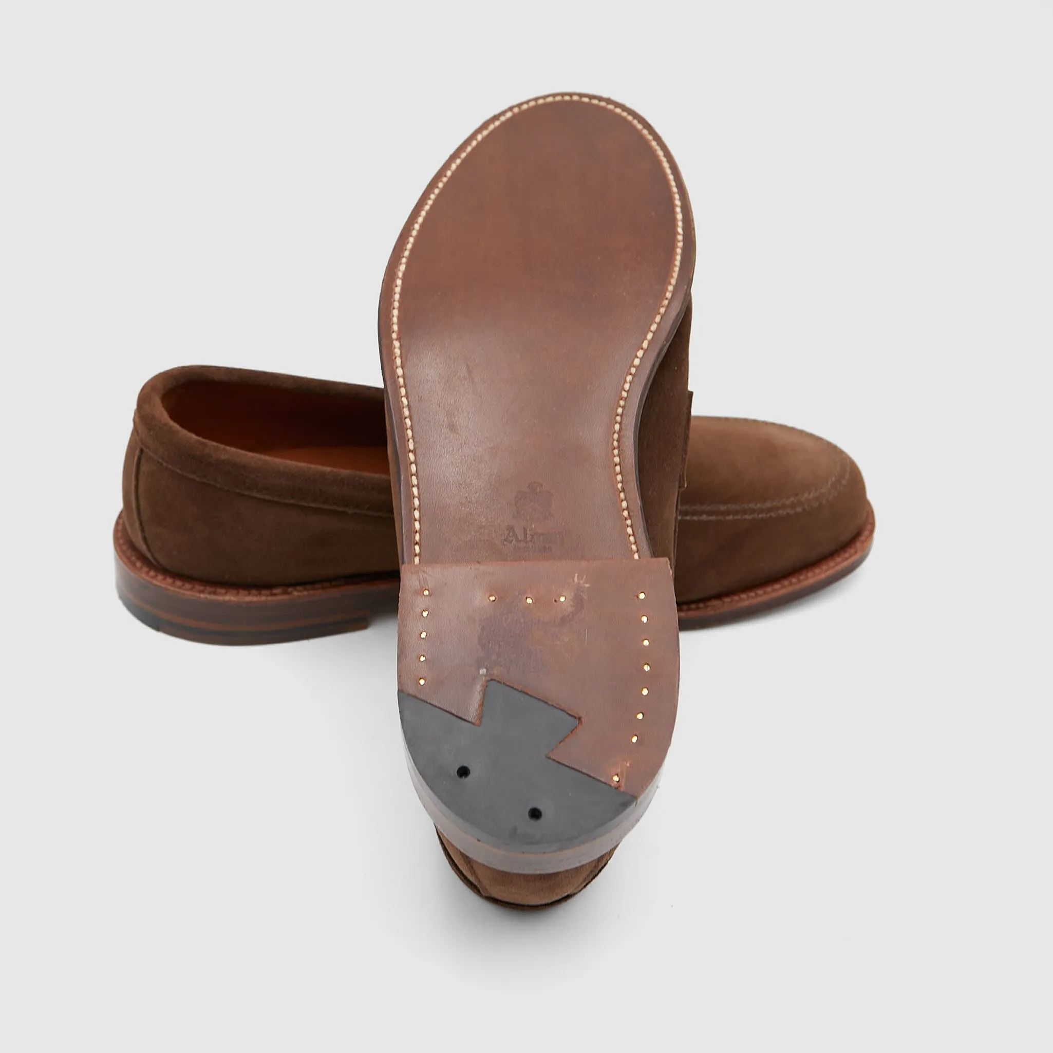 Alden Penny Loafer 5736F Dark Brown Suede
