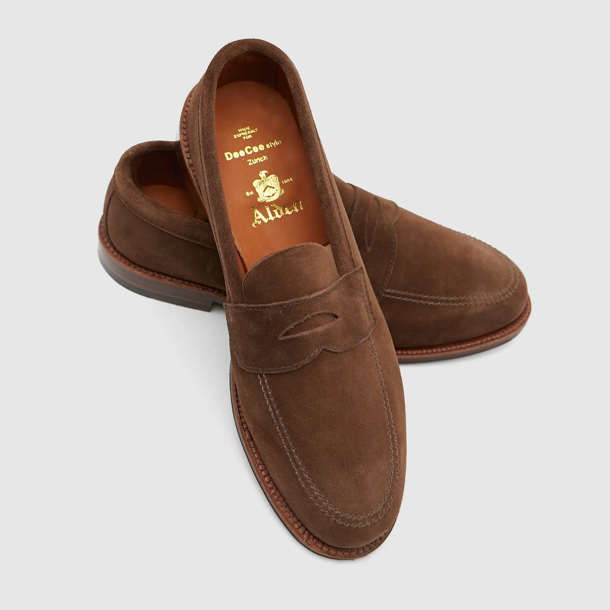 Alden Penny Loafer 5736F Dark Brown Suede