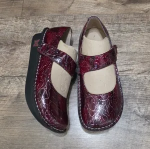 Alegria Clogs Burgundy Mary Jane Women Size 37(7)
