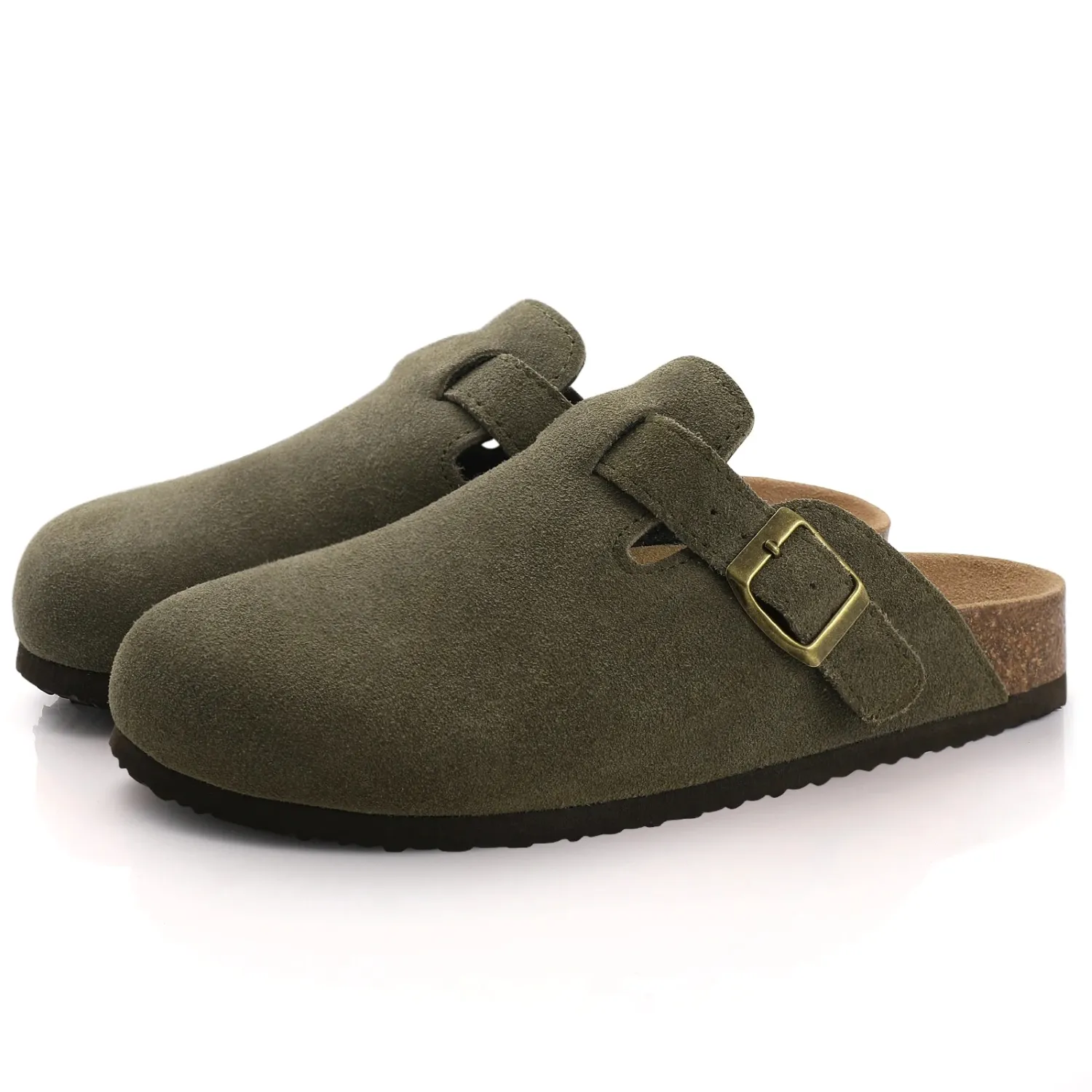 Alicia® | Robust Suede Clogs