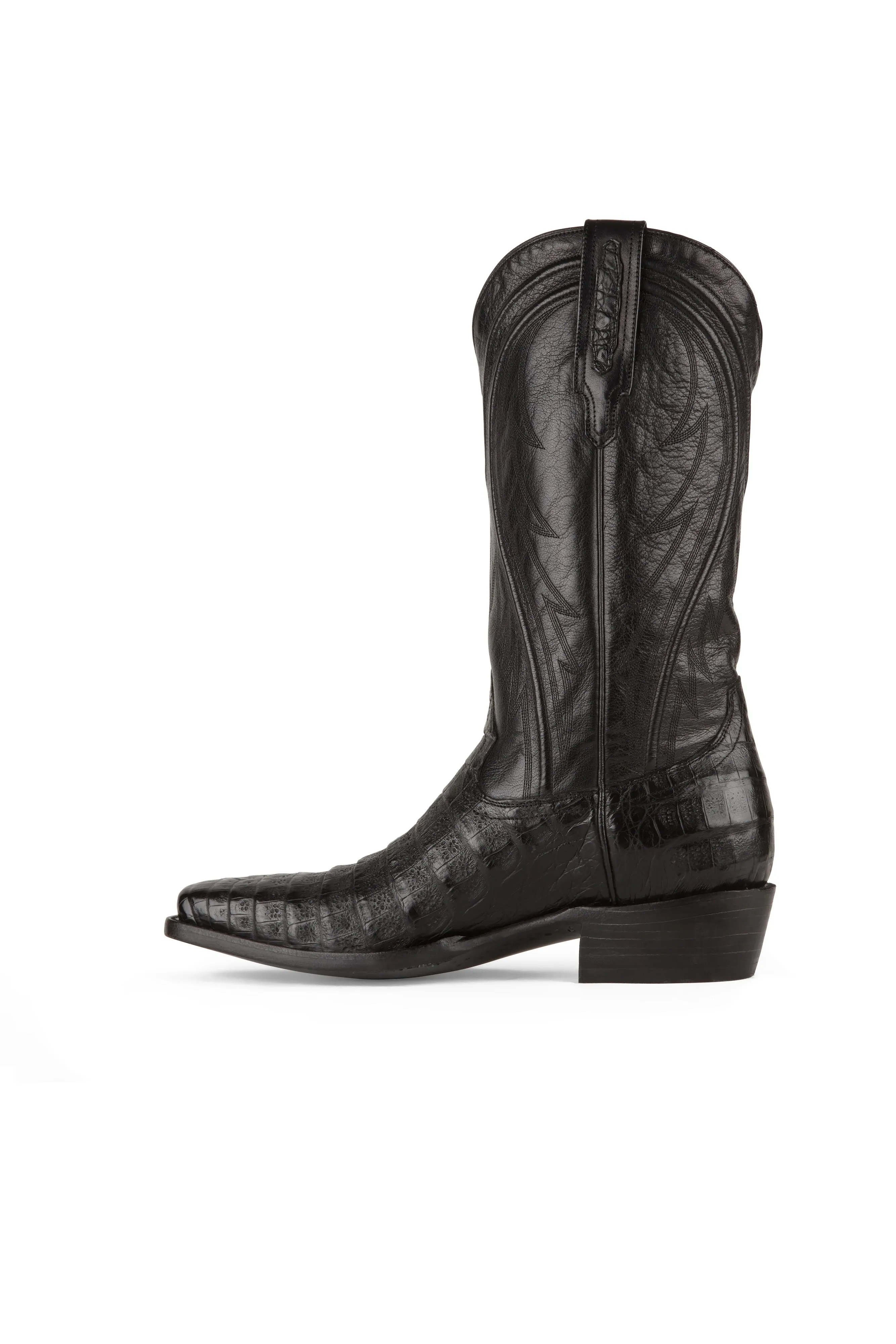 Allens Brand - James - Cutter Toe - Black Caiman