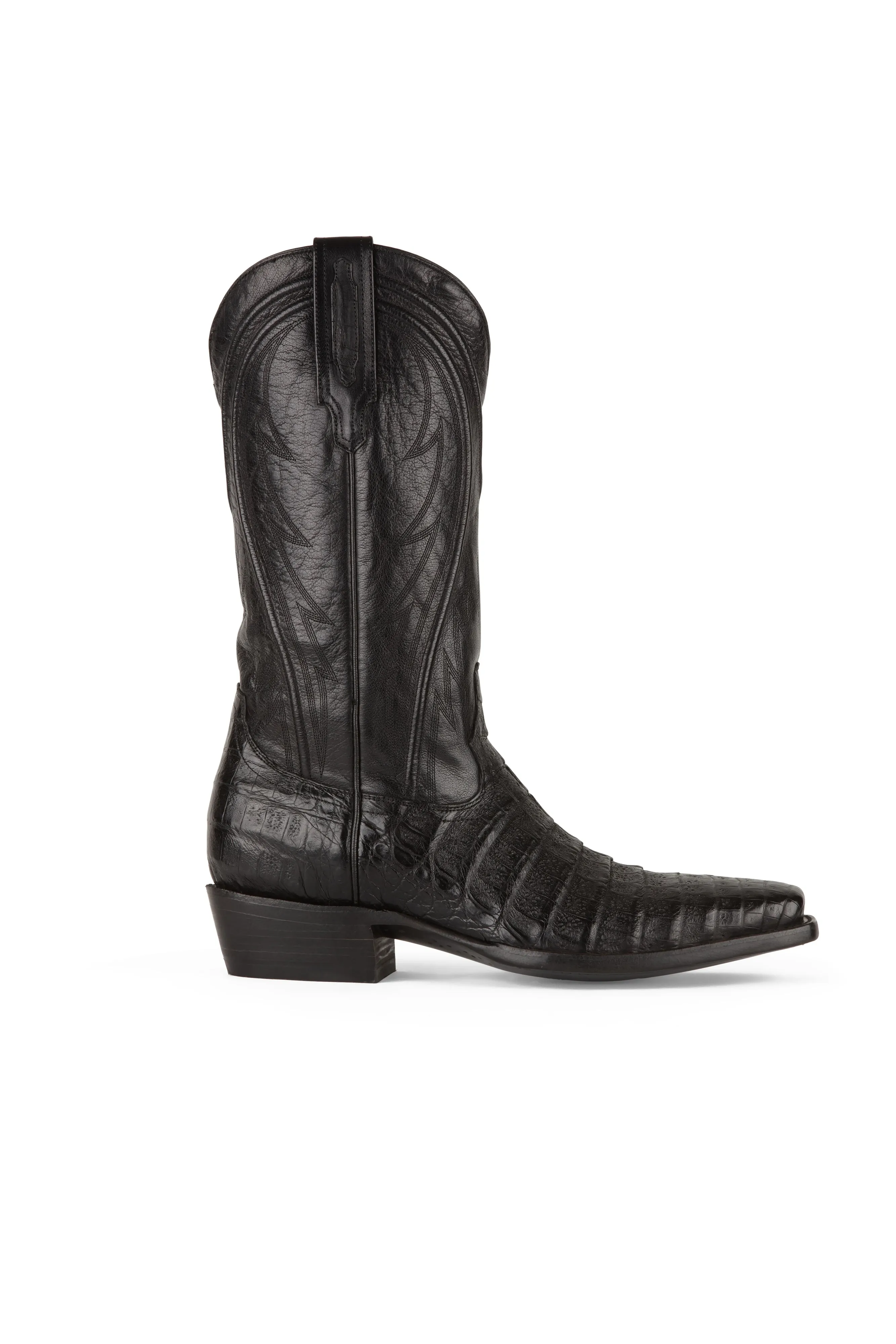 Allens Brand - James - Cutter Toe - Black Caiman