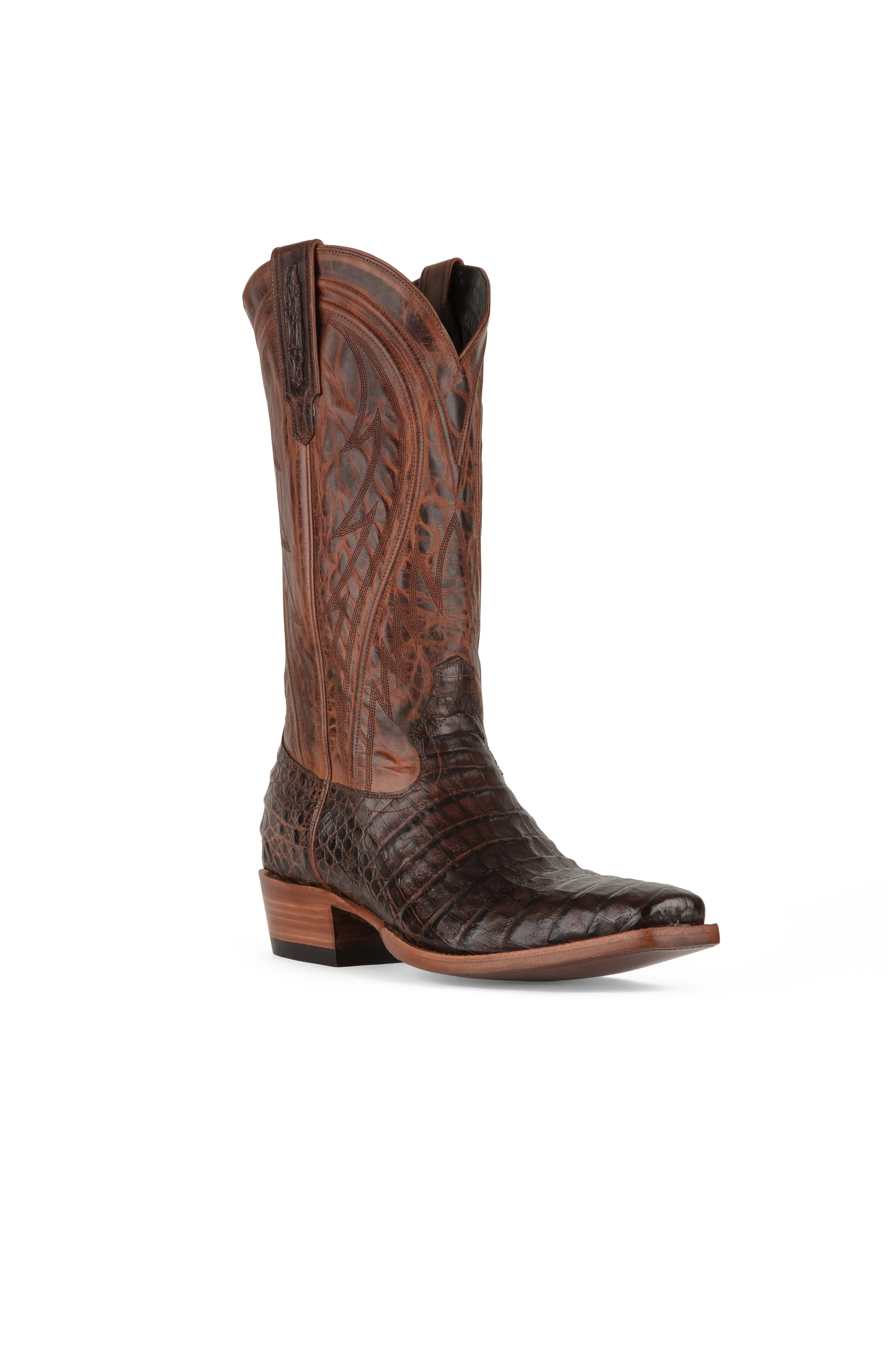 Allens Brand - James - Cutter Toe - Tobacco Caiman