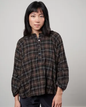 atlin blouse - vintage plaid