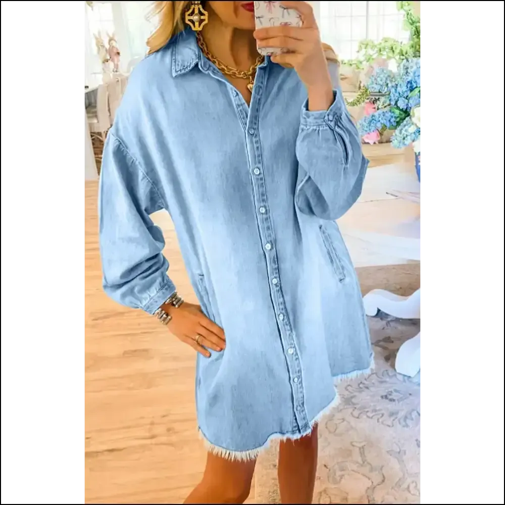 Beau Blue Shirt Dress: Denim Deliciousness ! 💙
