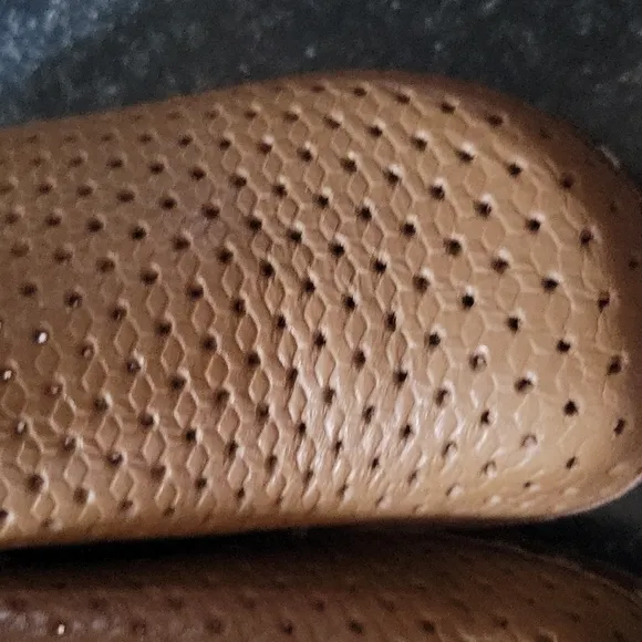 𝅺Bergs mans toffeln wooden kids brown genuine perforated leather clogs new