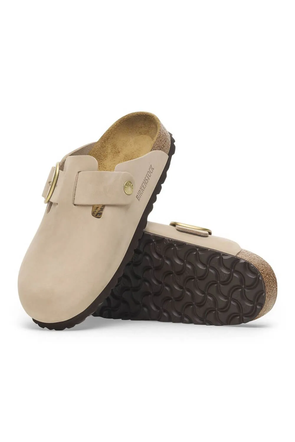Birkenstock Boston Big Buckle Clogs for Women in Sandcastle | 1028052