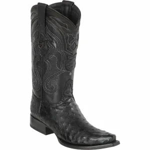 Black Ostrich Boots