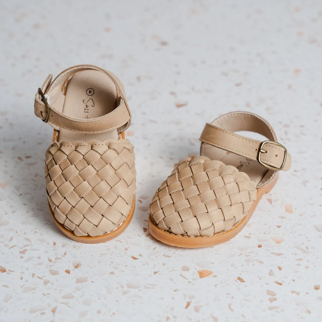 Blake Weave Sandals - Nude