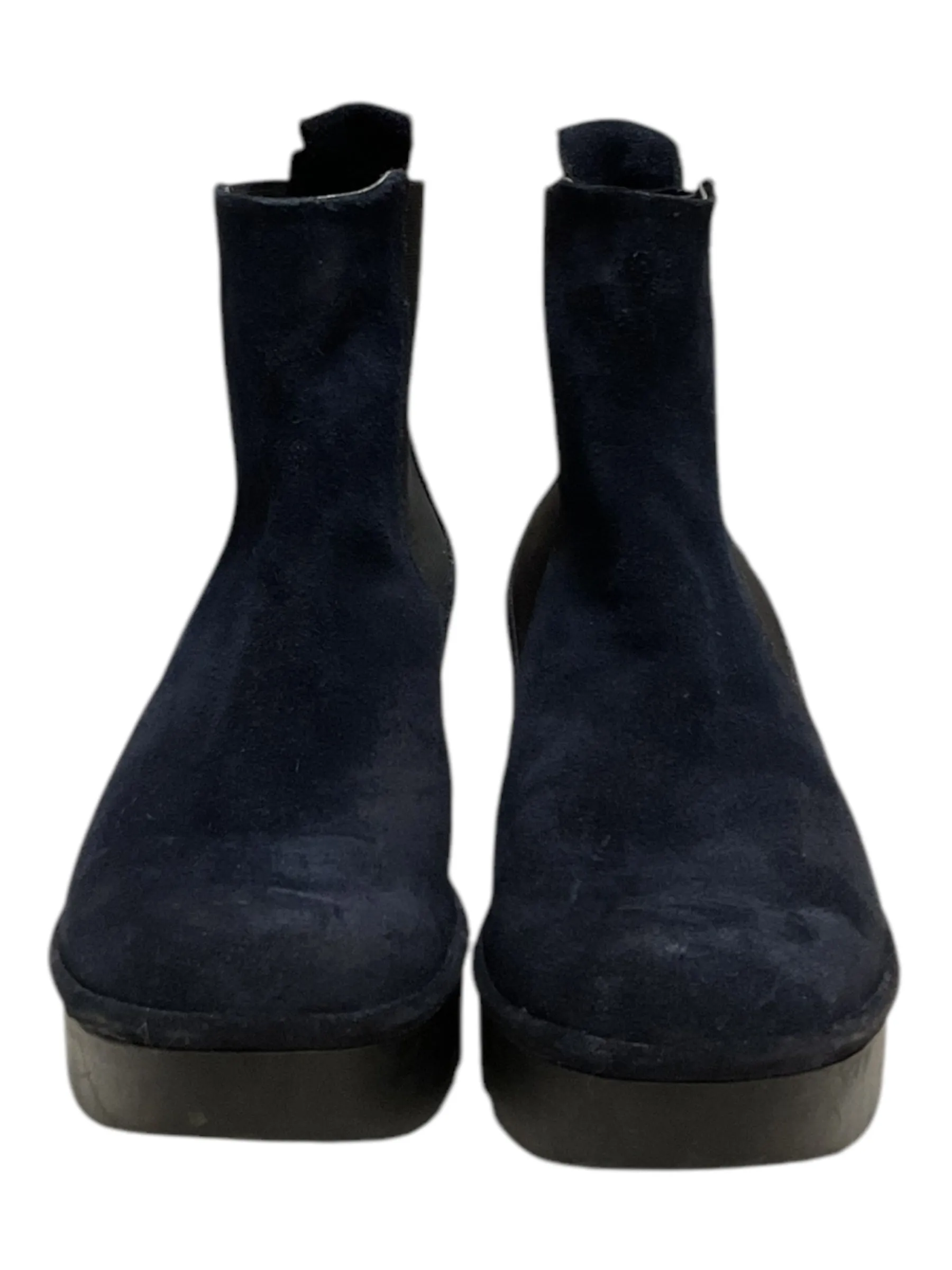 Boots Ankle Flats By Fly London In Navy, Size: 9.5