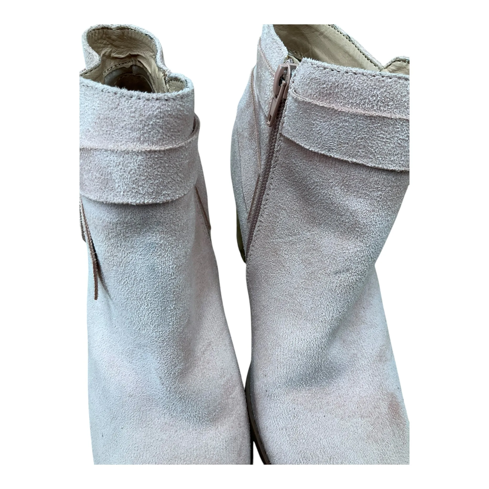 Boots Ankle Heels By Clothes Mentor In Pink, Size: 8