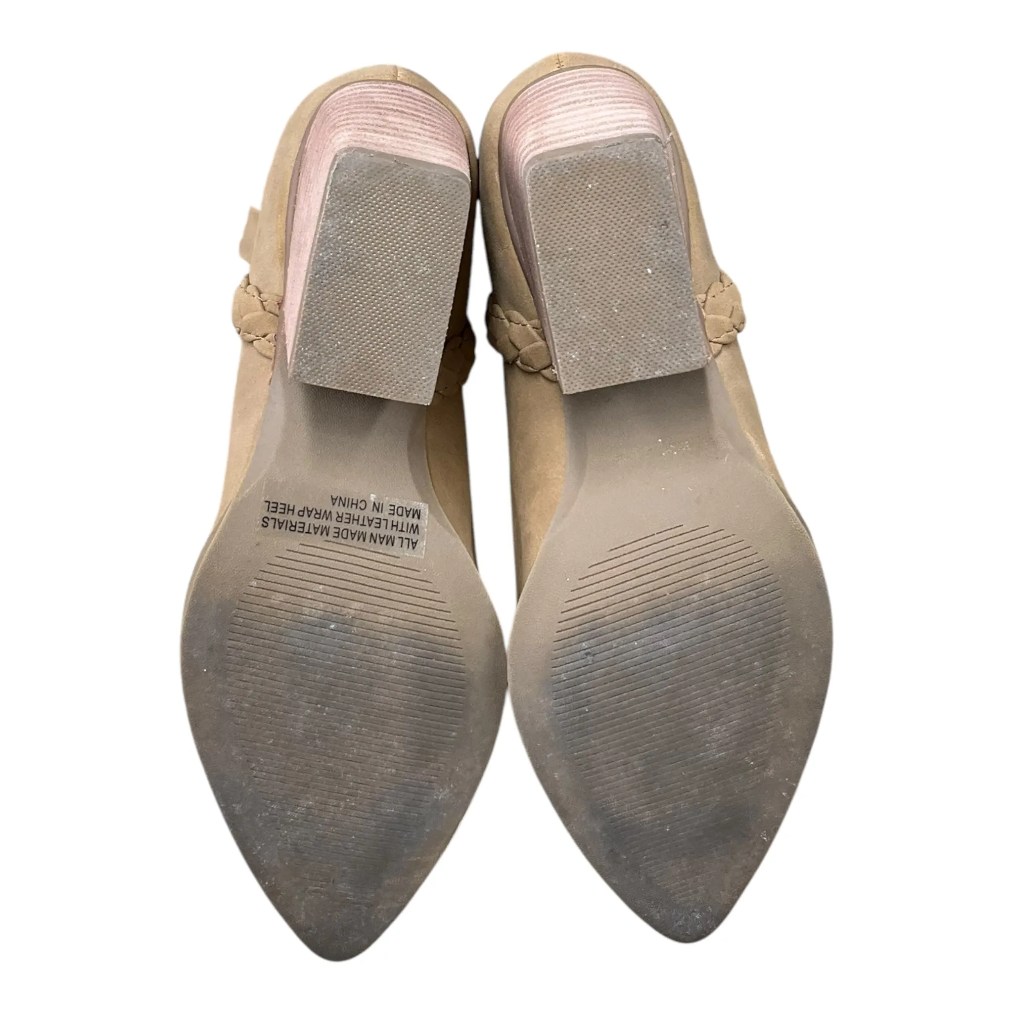 Boots Ankle Heels By Dolce Vita In Tan, Size: 7