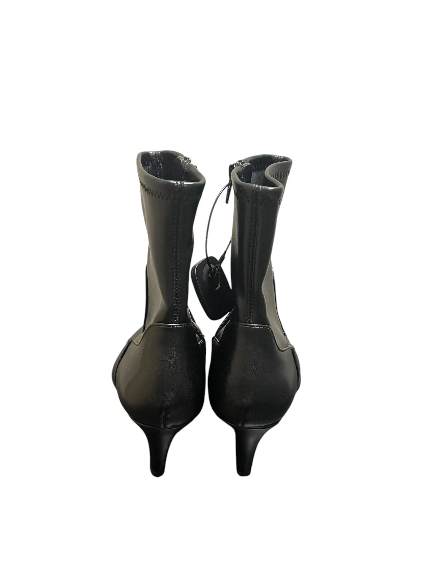 Boots Ankle Heels By Dv In Black, Size: 8