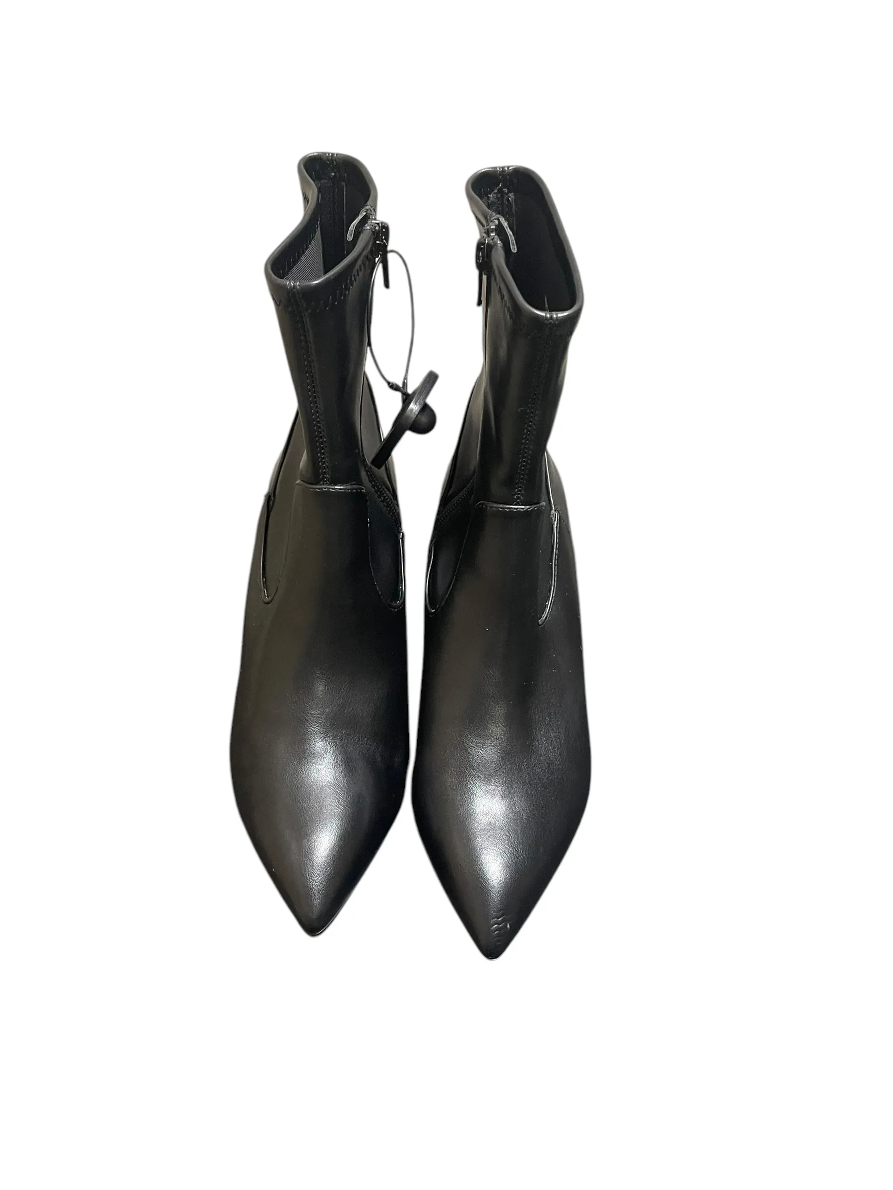 Boots Ankle Heels By Dv In Black, Size: 8