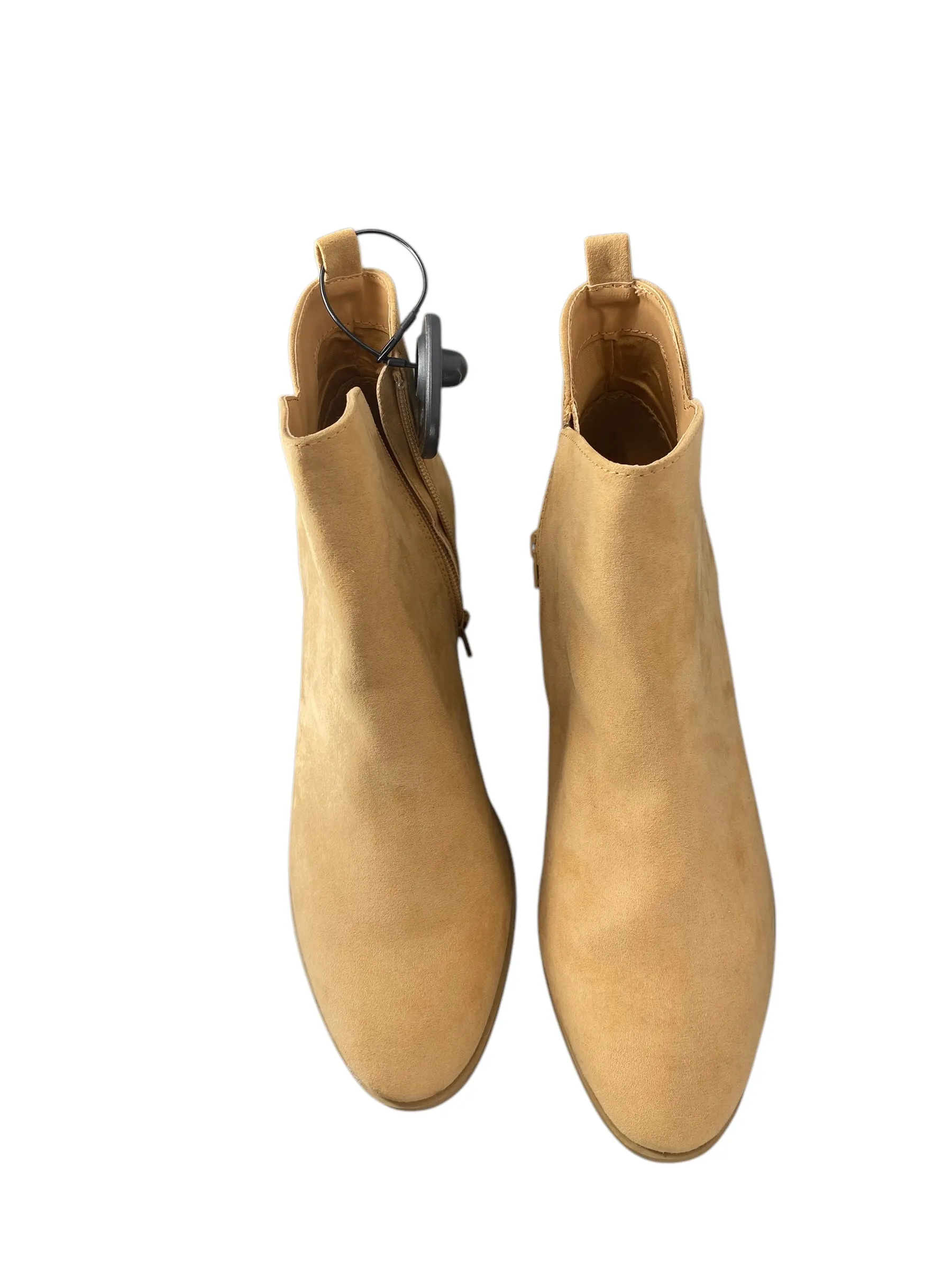 Boots Ankle Heels By Pink Lily In Tan, Size: 10