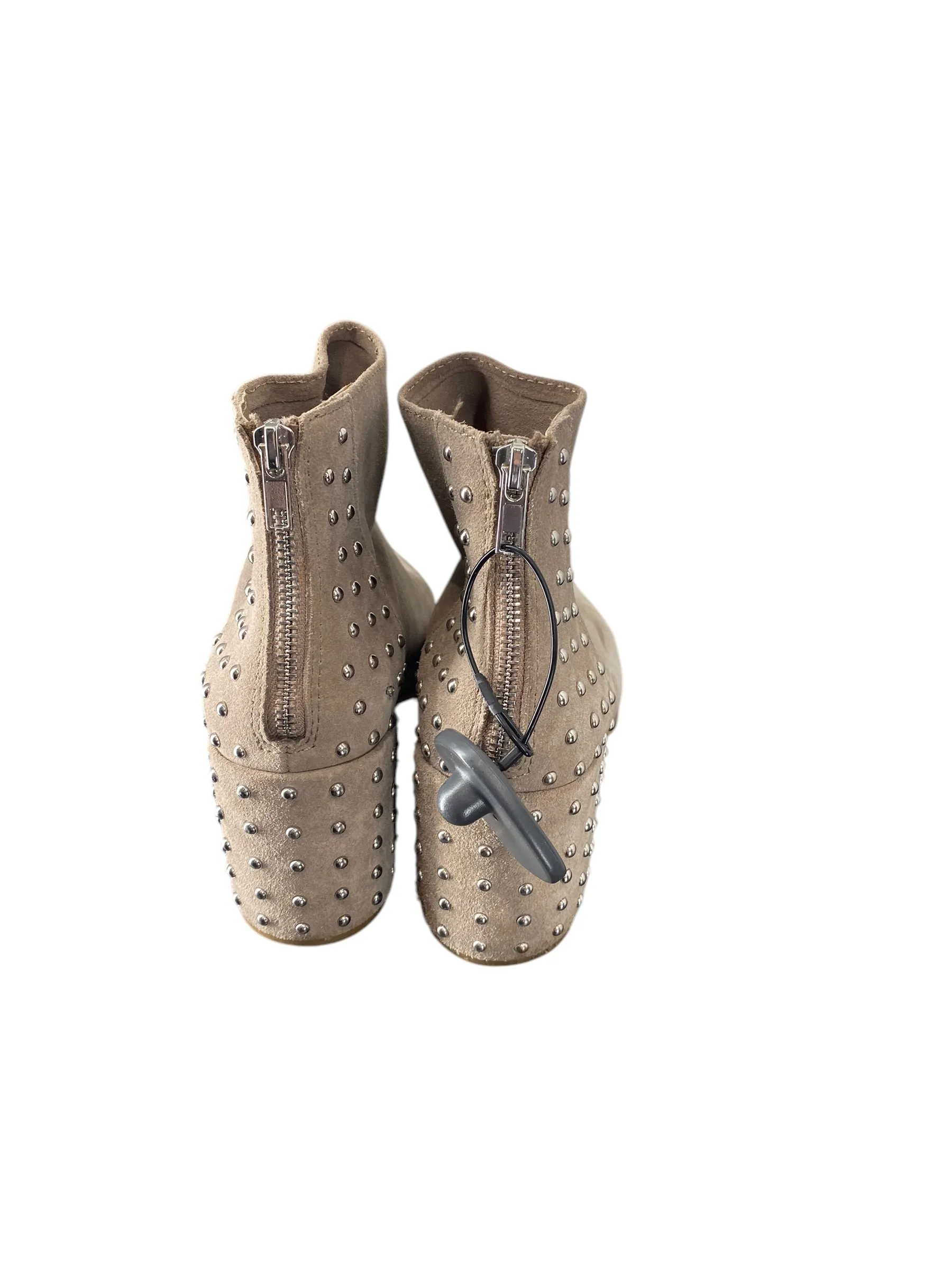 Boots Ankle Heels By Steve Madden In Beige, Size: 9.5
