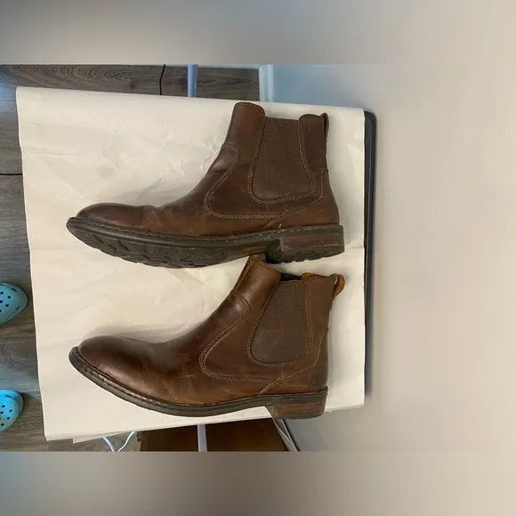 Born brown leather boots