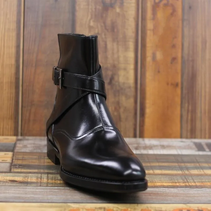 British Style Mens New Genuine Leather Motorcycle Boots