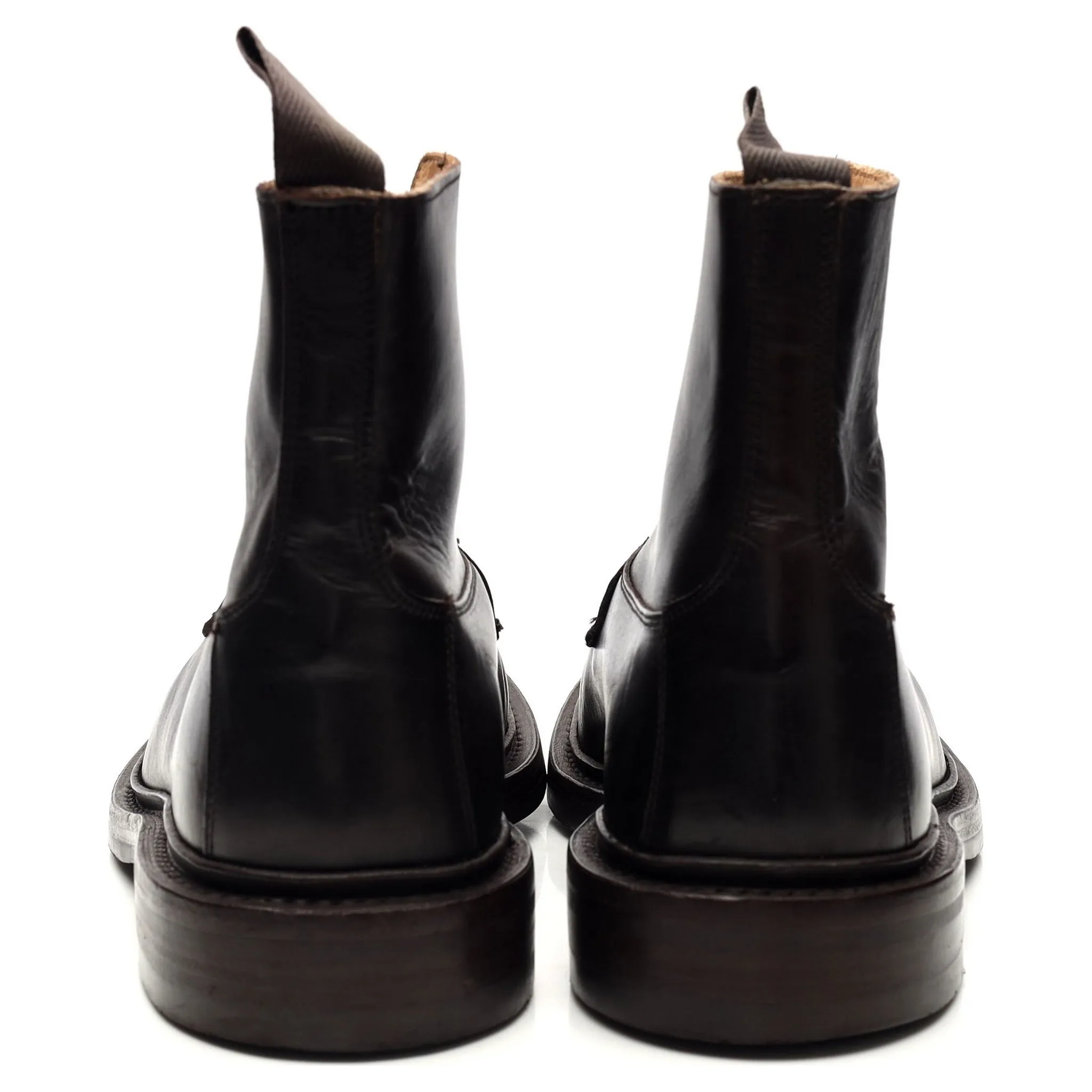 'Burford' Dark Brown Leather Boots UK 7