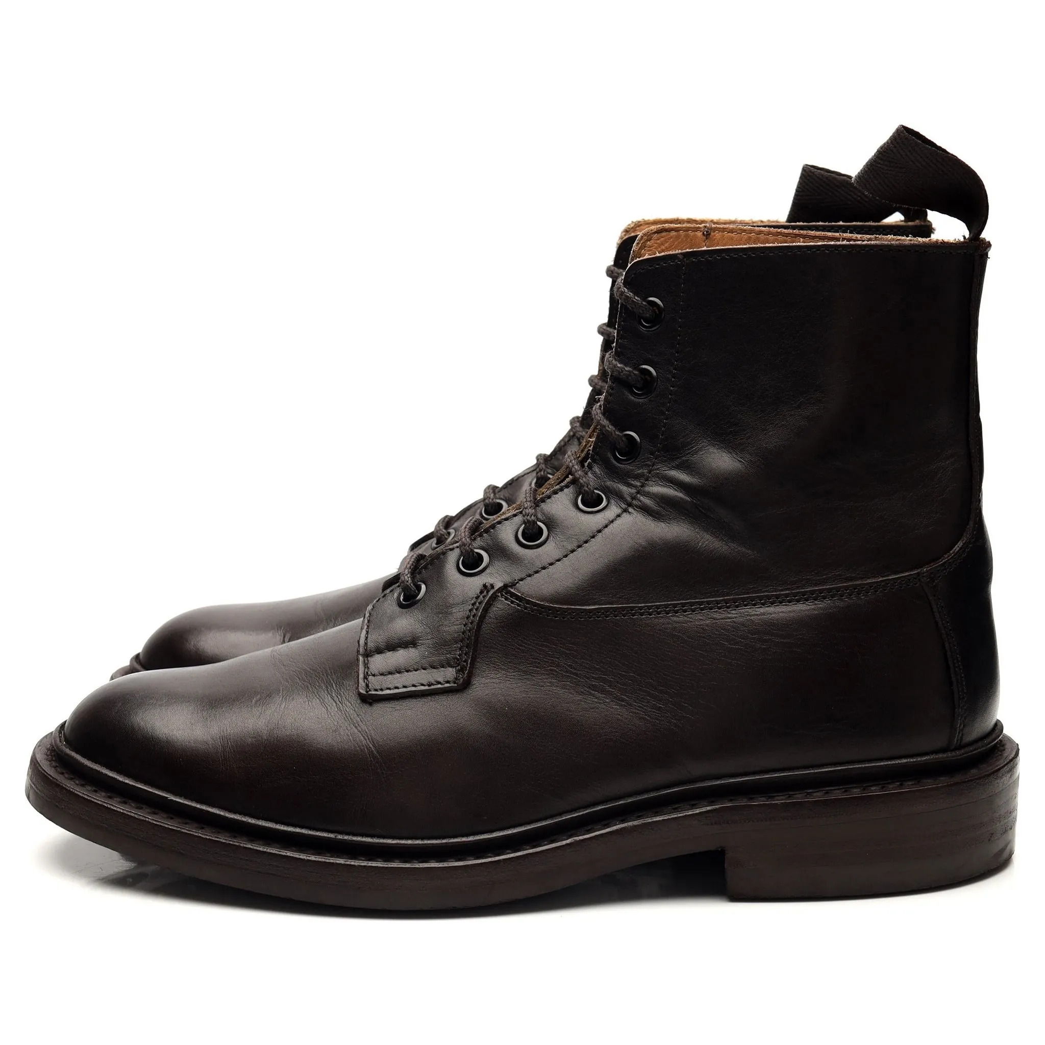 'Burford' Dark Brown Leather Boots UK 7