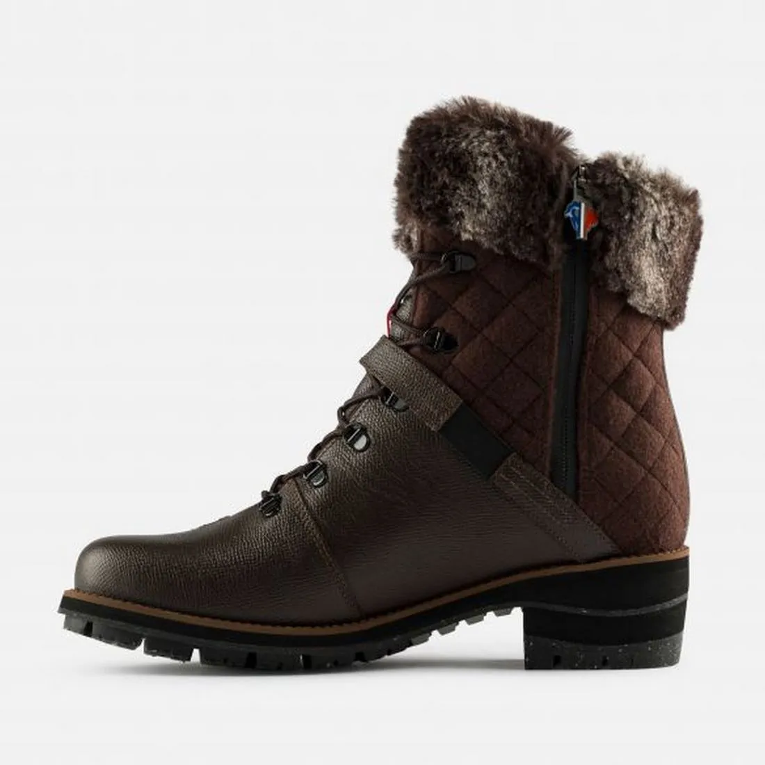 Buty zimowe damskie ROSSIGNOL 1907 MEG LTD brązowe
