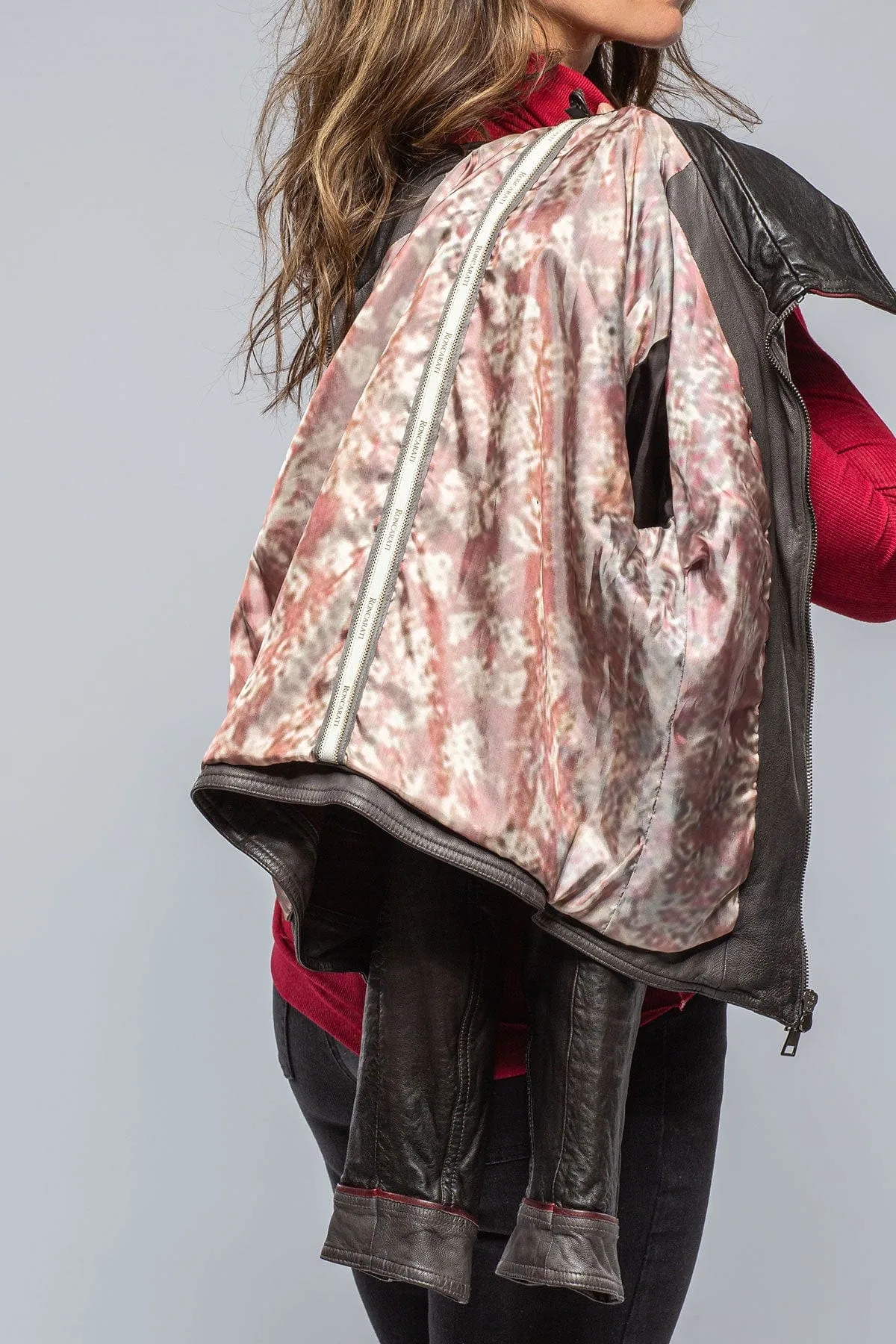 Cami Vintage Jkt In Anthracite, Terracotta, Brown