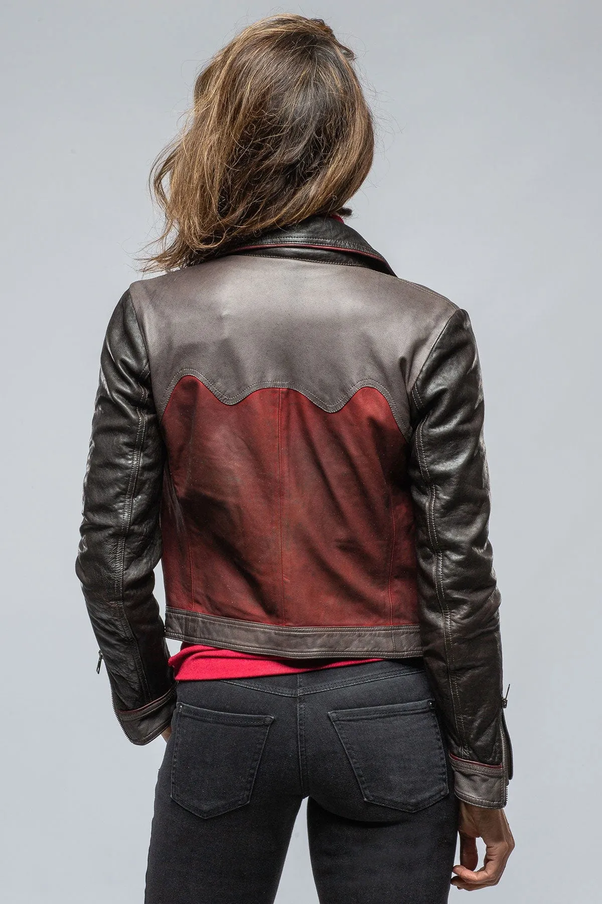 Cami Vintage Jkt In Anthracite, Terracotta, Brown