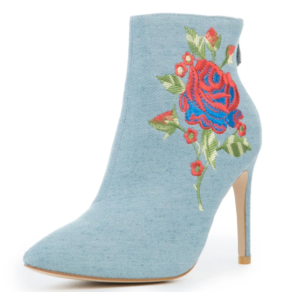 Cape Robbin Mini-101 Denim Bootie Denim Blue