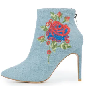 Cape Robbin Mini-101 Denim Bootie Denim Blue