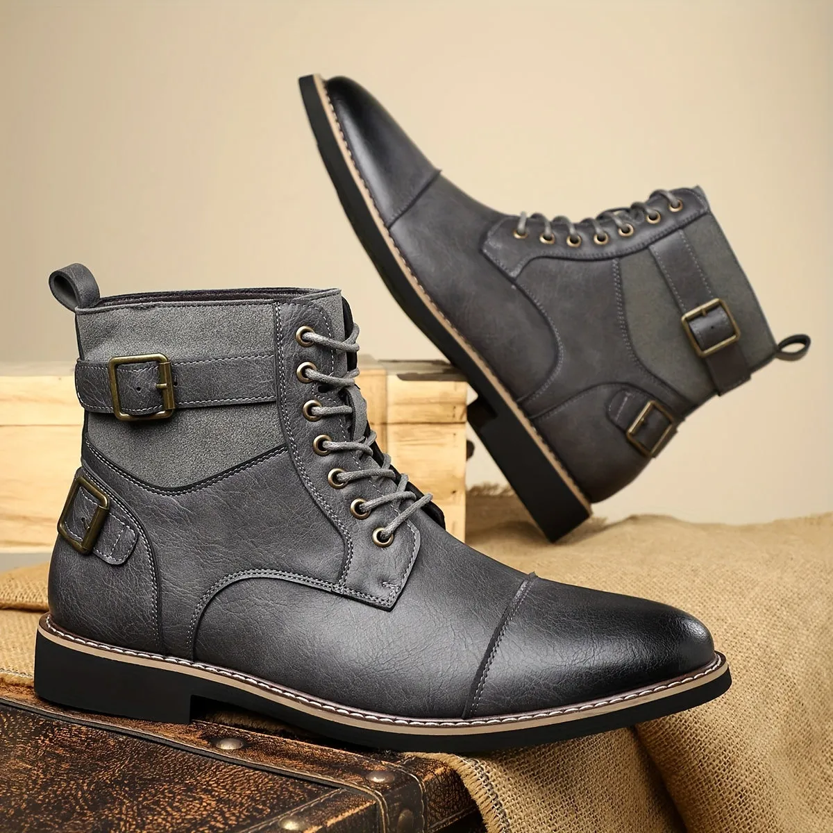 Chris - Leather Heritage Boots