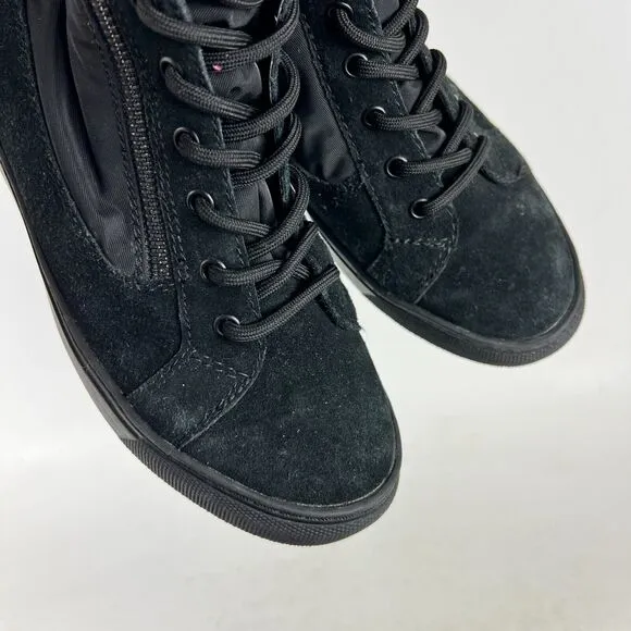 Cougar Dubliner-SN Shoes Women's 7 Black Suede Nylon Waterproof Faux Lapin Fur