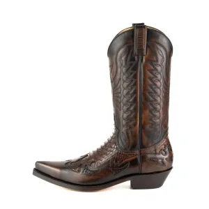 Cowboy Boots for Women and Men Handcrafted Brown Leather 1935 Texanas