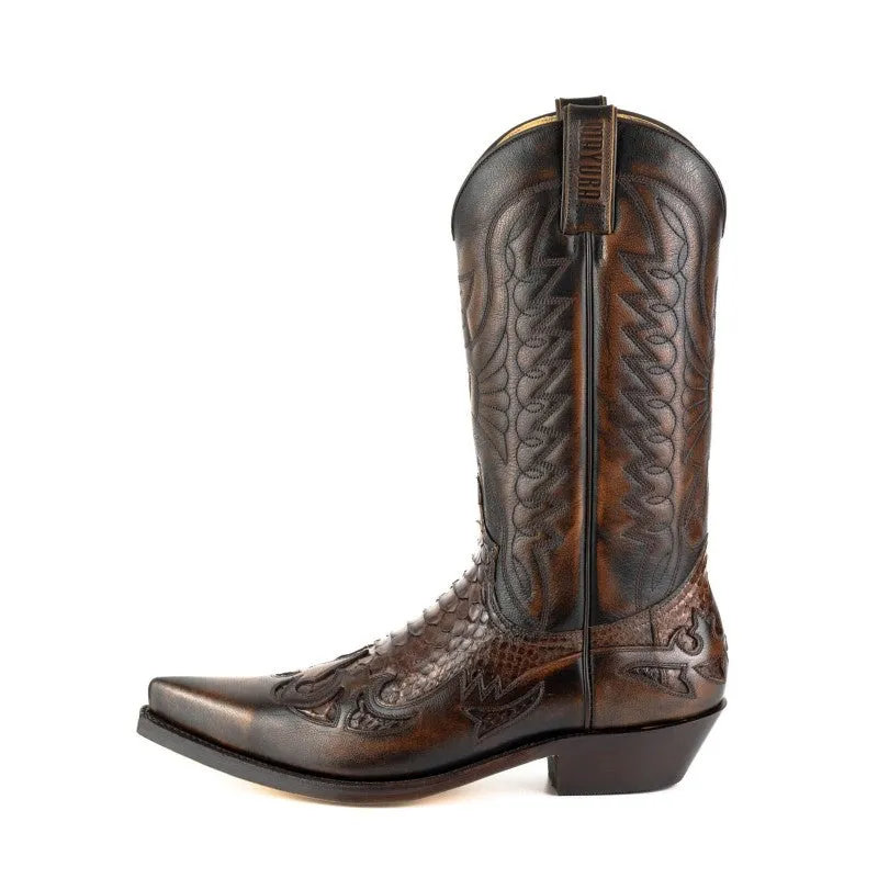 Cowboy Boots for Women and Men Handcrafted Brown Leather 1935 Texanas