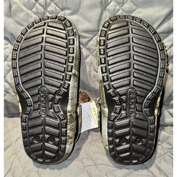 Crocs Boys Realtree APX Lined Clogs Multicolor Camo Slip On Casual J1 NWT