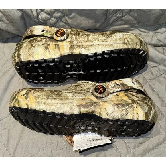 Crocs Boys Realtree APX Lined Clogs Multicolor Camo Slip On Casual J1 NWT