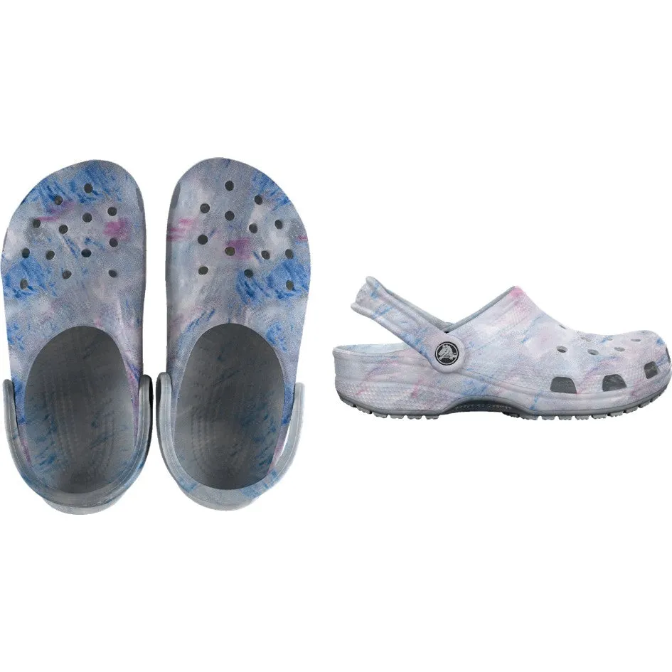 CROCS CLASSIC WATERCOLOR MARBLED CLOG