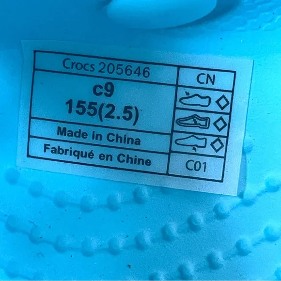 Crocs Kids' Fun Lab Mermaid Band Clogs Ice Blue NWT Size 8