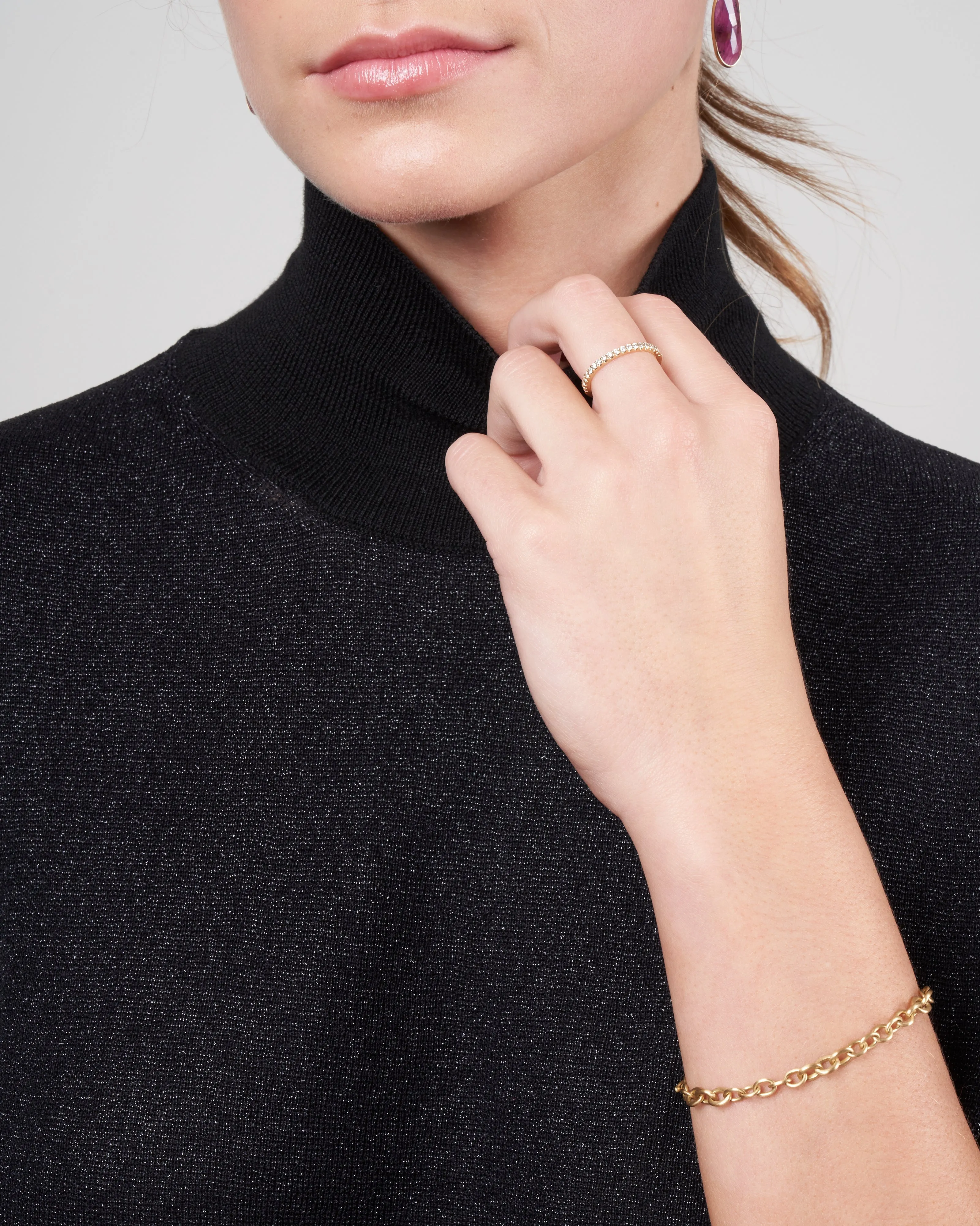 cropped tee - black